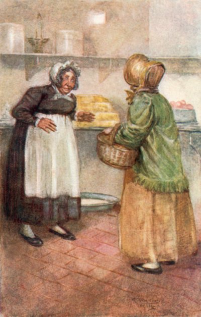 Ilustración de La abadía de Northanger de Jane Austen de Arthur Wallis Mills